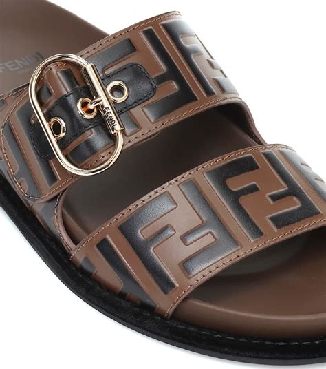 fendi woven leather sandals|Fendi birkenstock style sandals.